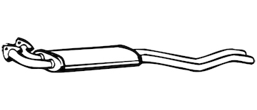 Střední tlumič výfuku WALKER 09170