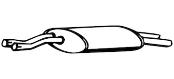 Zadní tlumič výfuku WALKER 09227