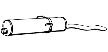 Zadní tlumič výfuku WALKER 09406