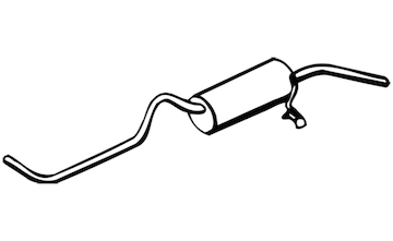 Zadní tlumič výfuku WALKER 09421