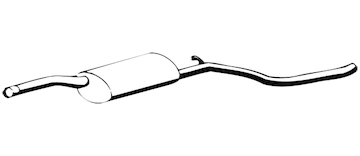 Střední tlumič výfuku WALKER 09435