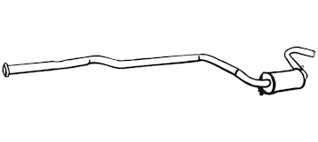 Střední tlumič výfuku WALKER 09443