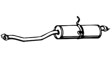 Střední tlumič výfuku WALKER 09470