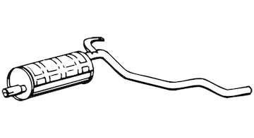 Zadní tlumič výfuku WALKER 09507