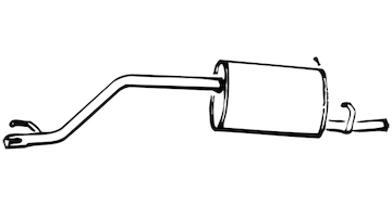 Zadní tlumič výfuku WALKER 09660