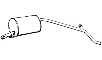 Zadní tlumič výfuku WALKER 09663