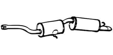 Zadní tlumič výfuku WALKER 12027