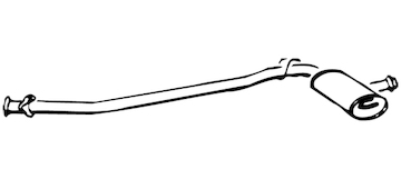 Střední tlumič výfuku WALKER 12261