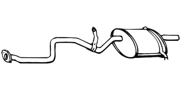 Zadní tlumič výfuku WALKER 12384