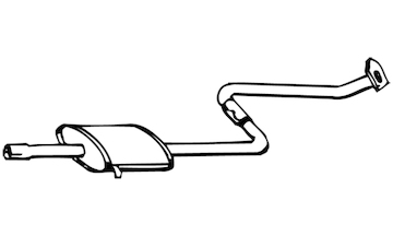 Predni tlumic vyfuku WALKER 12398