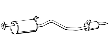 Zadní tlumič výfuku WALKER 12414