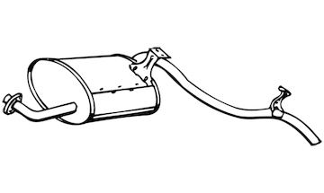 Zadní tlumič výfuku WALKER 12420