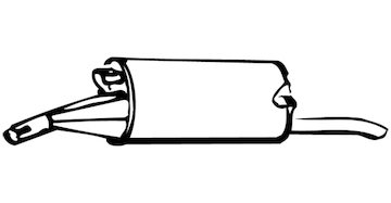 Zadní tlumič výfuku WALKER 12498