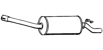 Zadní tlumič výfuku WALKER 12701