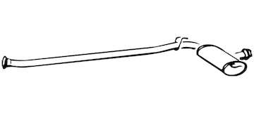 Střední tlumič výfuku WALKER 12789