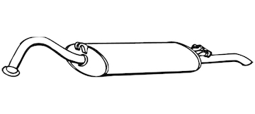 Zadní tlumič výfuku WALKER 12903