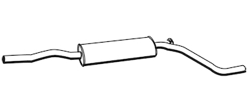 Střední tlumič výfuku WALKER 12929