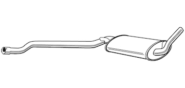 Střední tlumič výfuku WALKER 13003