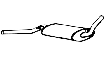 Střední tlumič výfuku WALKER 13005