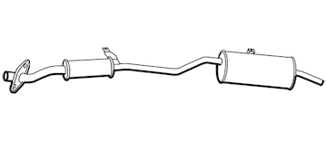 Zadní tlumič výfuku WALKER 13024