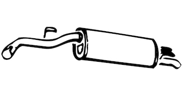 Zadní tlumič výfuku WALKER 13052