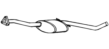 Střední tlumič výfuku WALKER 13087