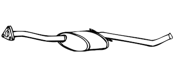 Střední tlumič výfuku WALKER 13088