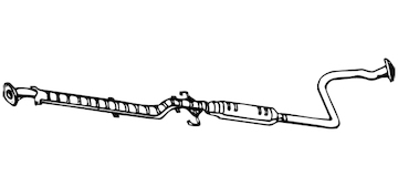 Střední tlumič výfuku WALKER 13129