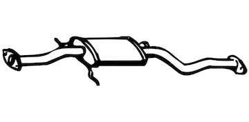 Střední tlumič výfuku WALKER 13171