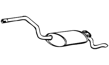 Zadní tlumič výfuku WALKER 13189