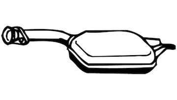 Střední tlumič výfuku WALKER 13190