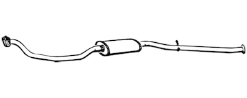 Střední tlumič výfuku WALKER 13223