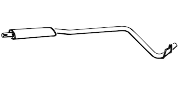 Predni tlumic vyfuku WALKER 13247