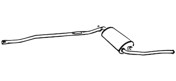 Zadní tlumič výfuku WALKER 13270