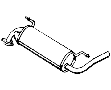 Zadní tlumič výfuku WALKER 13280