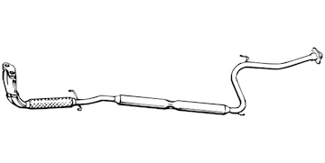 Střední tlumič výfuku WALKER 13301