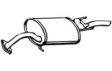 Zadní tlumič výfuku WALKER 13317