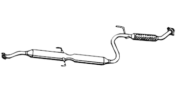 Střední tlumič výfuku WALKER 13321