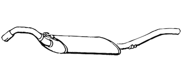 Zadní tlumič výfuku WALKER 13345