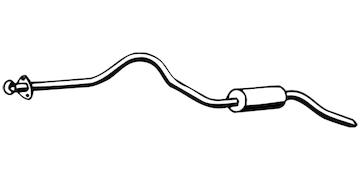 Zadní tlumič výfuku WALKER 13391