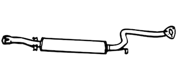 Střední tlumič výfuku WALKER 13613