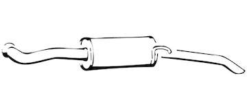 Zadní tlumič výfuku WALKER 13697