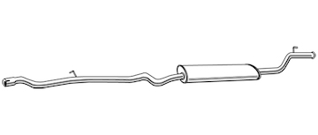 Zadní tlumič výfuku WALKER 13707