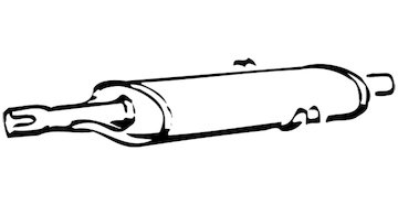 Střední tlumič výfuku WALKER 13710