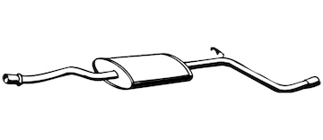 Střední tlumič výfuku WALKER 13714