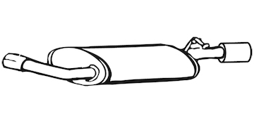 Zadní tlumič výfuku WALKER 13751