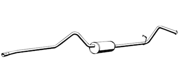 Zadní tlumič výfuku WALKER 13823