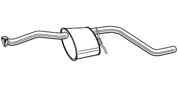 Střední tlumič výfuku WALKER 13890