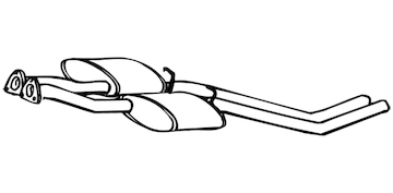 Střední tlumič výfuku WALKER 13891