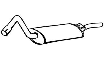 Zadní tlumič výfuku WALKER 13957